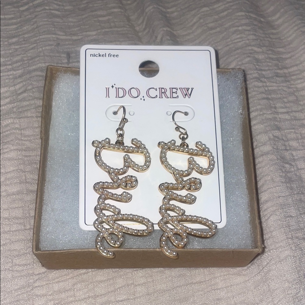 Gold Bride Earrings